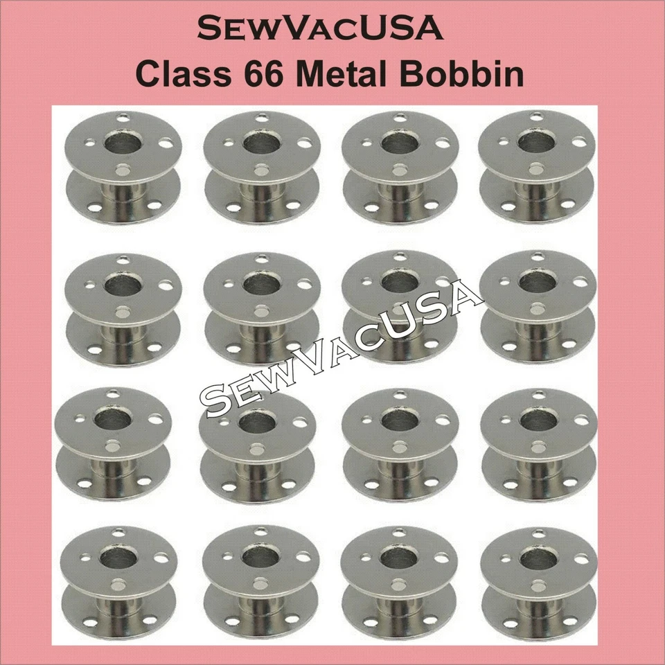 (20) Bobinas de metal Singer clase 66 modelos 401, 401A, 404 500 500A 503 503A + Foto 3 de 3