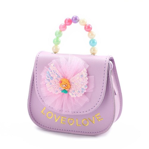 PU Leather Kids Shoulder Bag Cute Flowers Crossbody Bags Creative Handbags - Picture 5 of 19