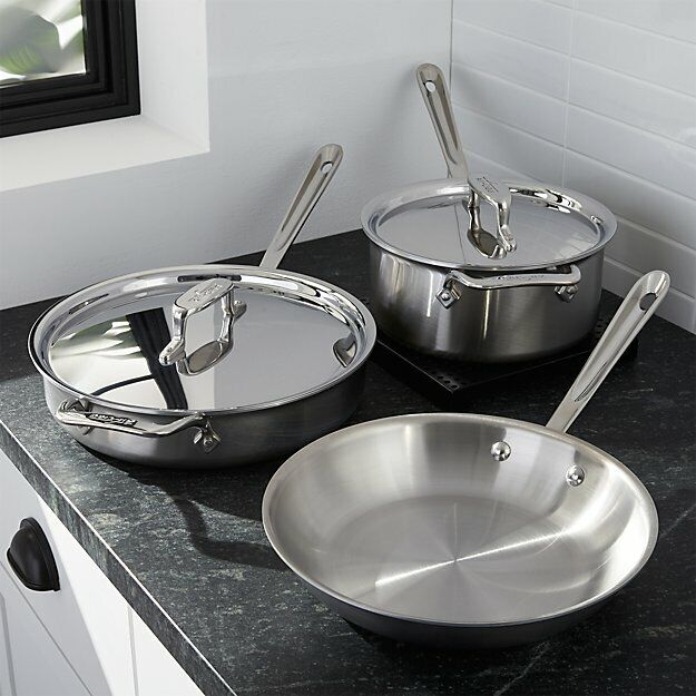 All-Clad d5 Brushed Stainless-Steel 10-Piece Set