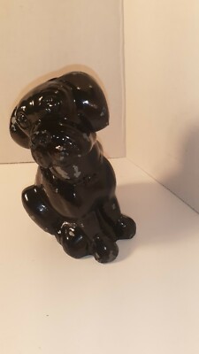 Vintage Metal  Dog Bank stands 5' tall some paint chips nice restore project 