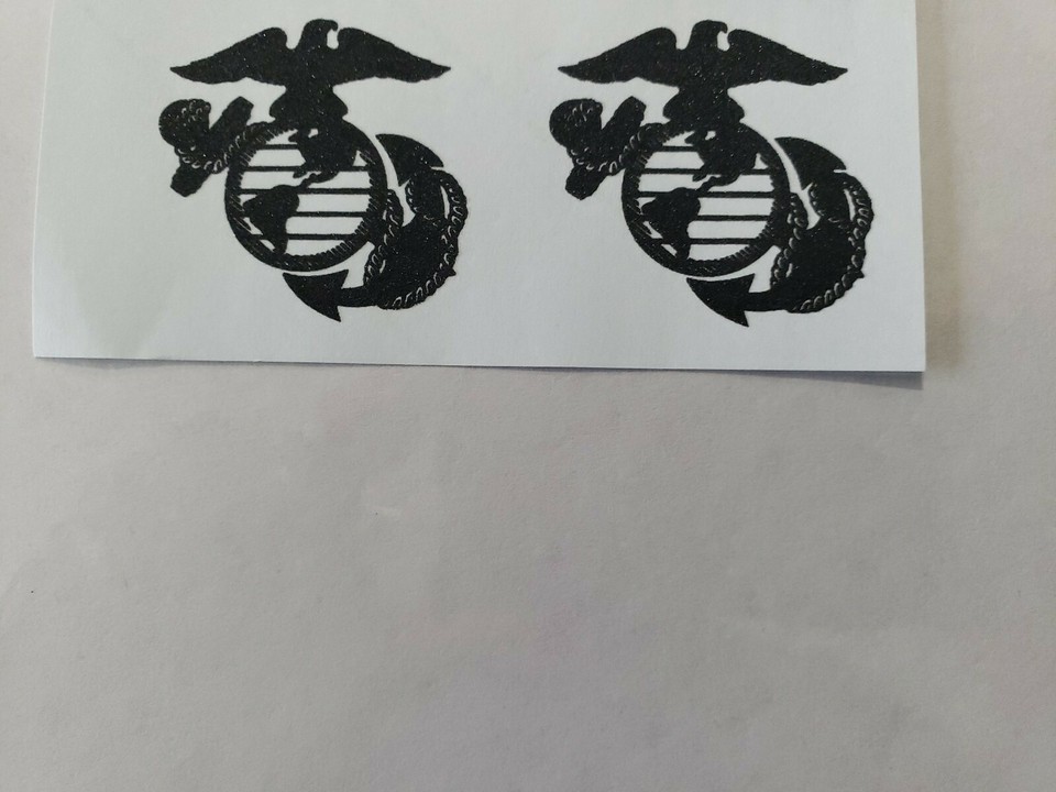 USMC TRANSFER PAPER IRONON 2 SHEETS with 4 Utility IronOns & 4 EGAs
