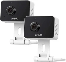 Zmodo 1080p 2pack Mini WiFi Camera, Two-Way Audio, Video Baby Monitor