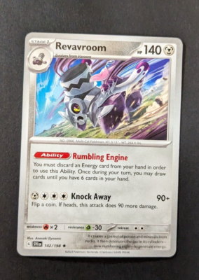 REVAVROOM 142/198 Scarlet & Violet Prerelease Non-Holo Rare Pokmon Card NM