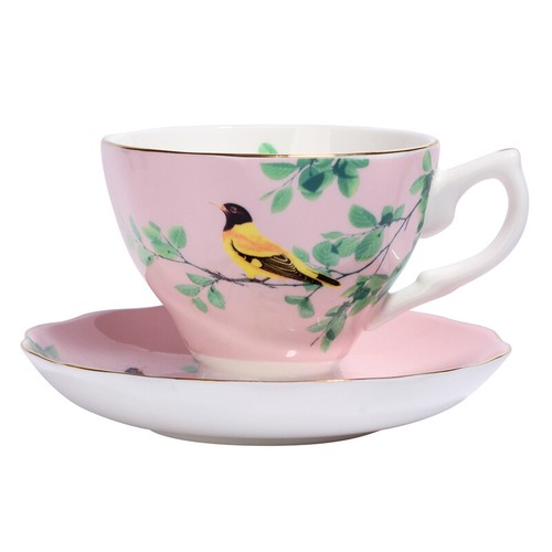 Juego de platillos de taza de café de té de porcelana fina de hueso vintage taza de café europea 15 colores - Imagen 22 de 39