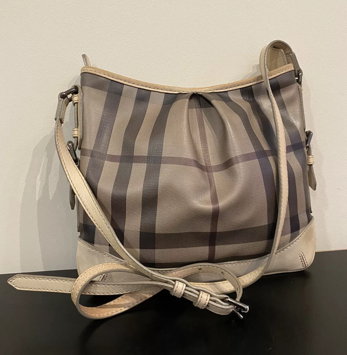 BURBERRY Smoked Trench Coated Canvas Hartham Crossbody Bag