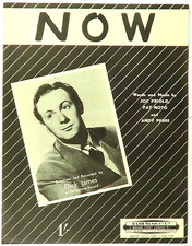 Now by Priolo Noto  Perri Piano Vocal Sheet Music Dick James Vintage Score