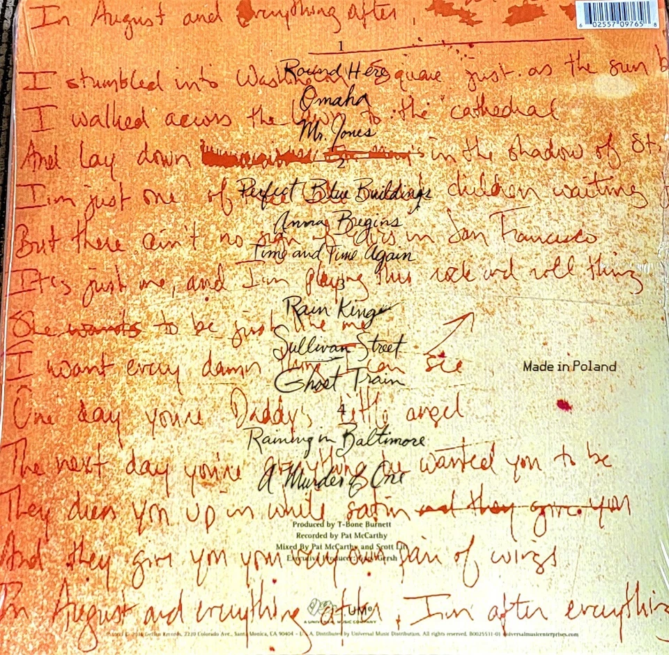 COUNTING CROWS AUGUST AND EVERYTHING AFTER- 2-LP VINYL SET " NEW, SEALED " - Image 2 of 2