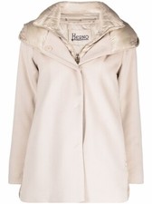 New Herno Luxury Wool Down Coat In Beige Size 42 Us 6 #c3058