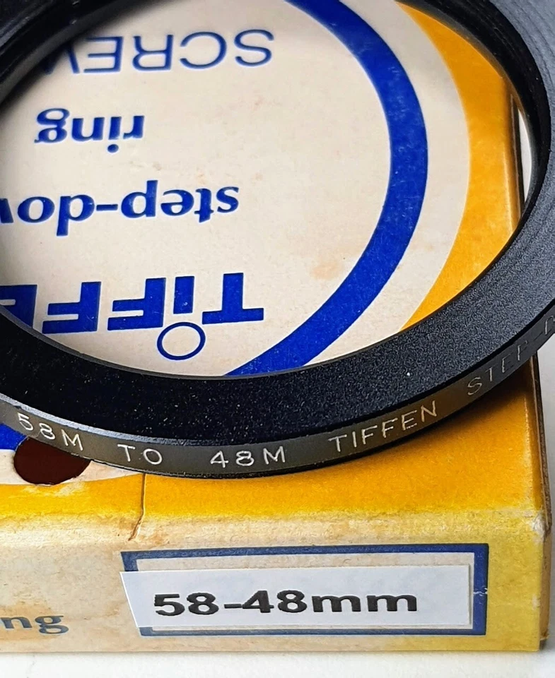 TiFFEN 58-48mm Step-Down Lens Filter Converter Adapter Ring 58mm-48mm E58-E48 - Image 3 of 4