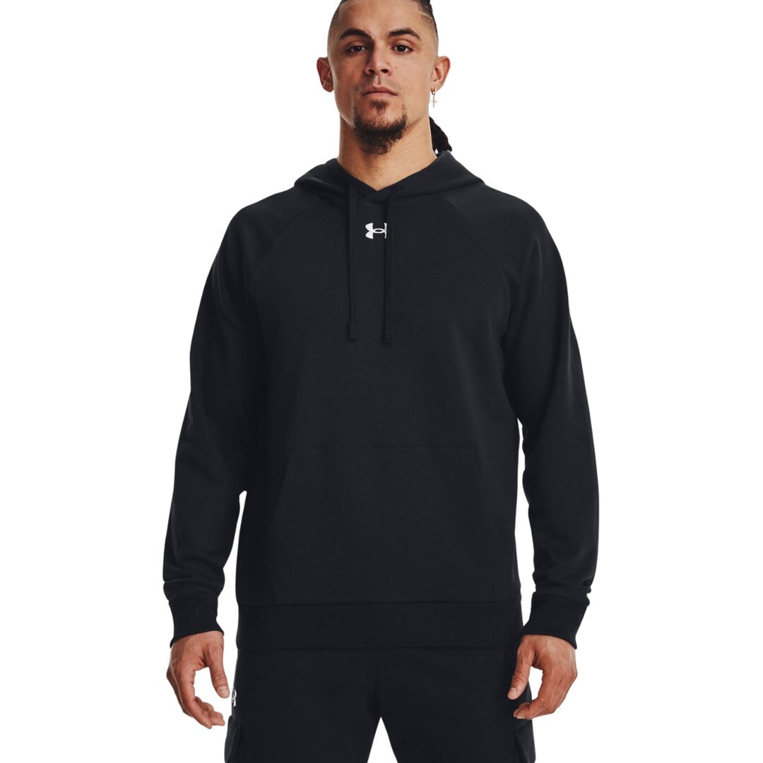 0196884128906 Флисовая толстовка с капюшоном Under Armour Rival schwarz 1379757 001 S Under Armou 18490₽