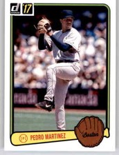 2017 Donruss 1983 Retro Variation Pedro Martinez Insert MLB Parallel Red Sox #42