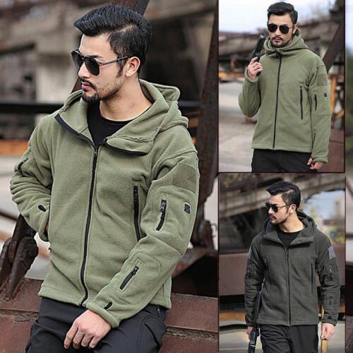 Winter Fleece Jacket Men's Sports Tactical Jacket Combat Jacket Military Fleece - Picture 4 of 10