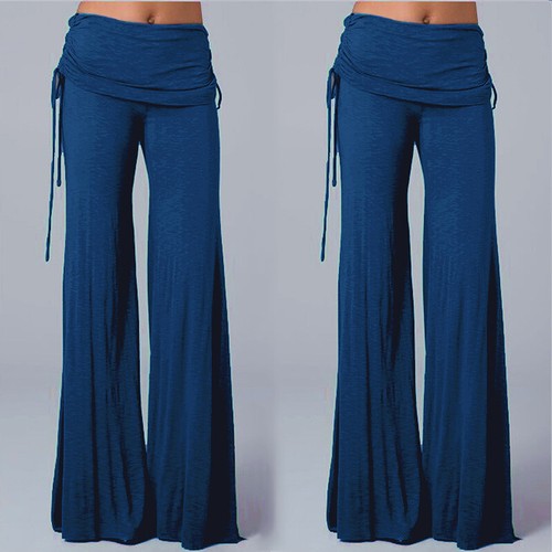 New hot selling loose flared pants, popular wide leg long pants for women - Picture 20 of 31