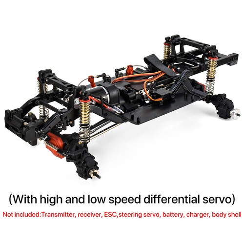 313 mm Radstand Fahrgestell Rahmen mit Micro Servo Achsen für 1/10 RC Raupenraupe Trx4 - Bild 15 von 15