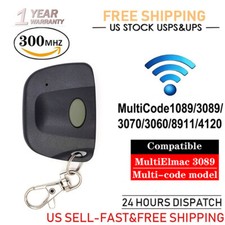 2 For Firefly 300MCD21K 10 DIP Code 300MHz Key Chain Gate Garage Opener Remote