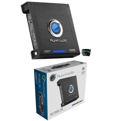 1 PLANET AUDIO Anarchy AC1500.1M Verstärker Monaural 1 X 1500 Watt Max Car