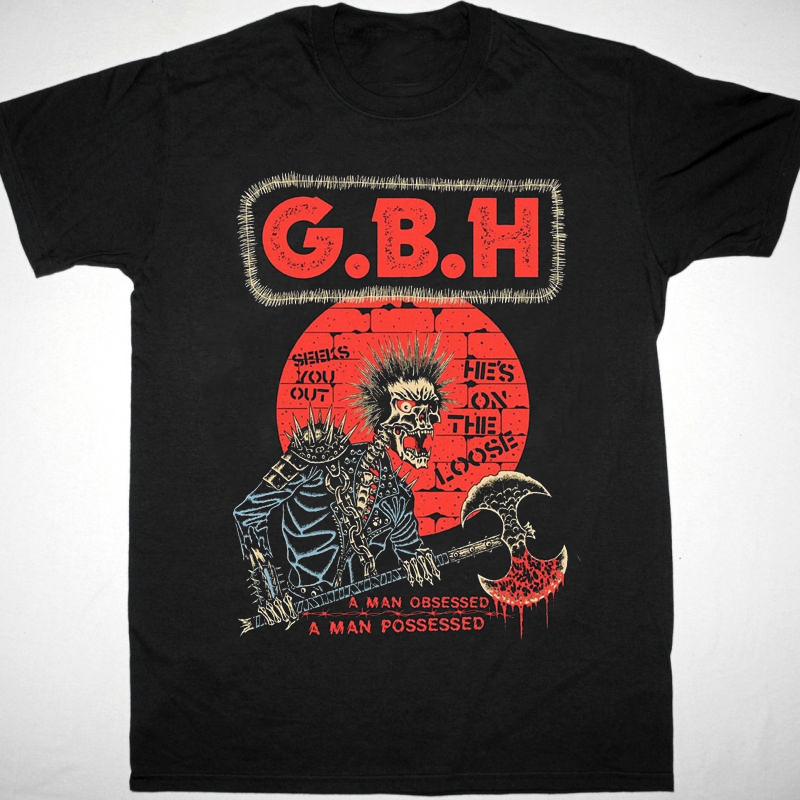 ©1999年 GBH バンド Tシャツ Sサイズ 黒 Vtg Charged GBH Band Music Tour Cotton Black All Size Unisex Shirt
