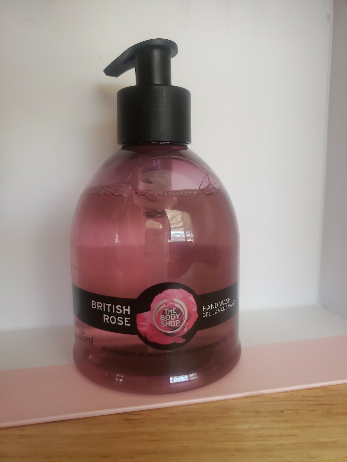 The Body Shop British Rose Hand Wash gel , 9.3 Fl Oz 
