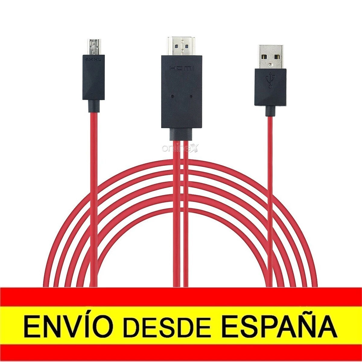 Cable MHL Micro USB a HDMI y USB, HDTV, Móvil TV, Desde España a1723