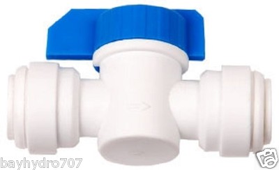 Hydro-Logic 1/4'' QC x 1/4'' QC Inline Shut Off Valve Save $$ W/ BAY HYDRO $$