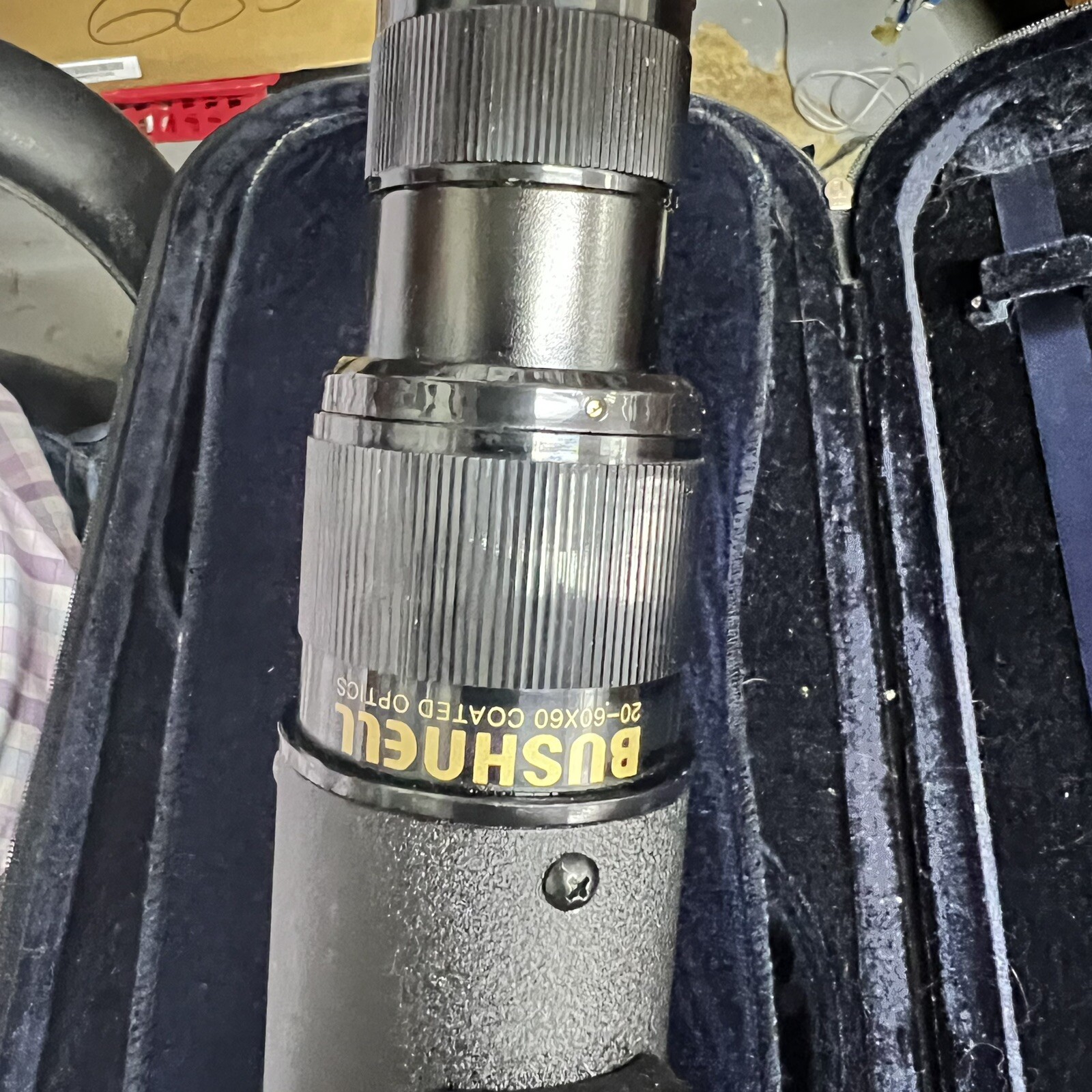 BUSHNELL SPOTTING SCOPE 2060x60 W/ Hard Case Hygrometer Builtin Black