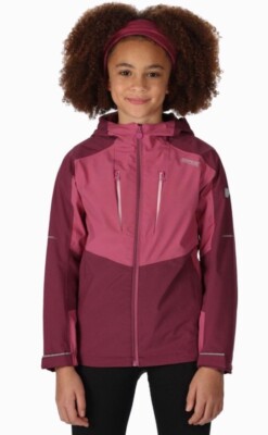 Regatta Kids Highton III wasserdichte Jacke, violett, Größe 9-10 Jahre, UVP 75 