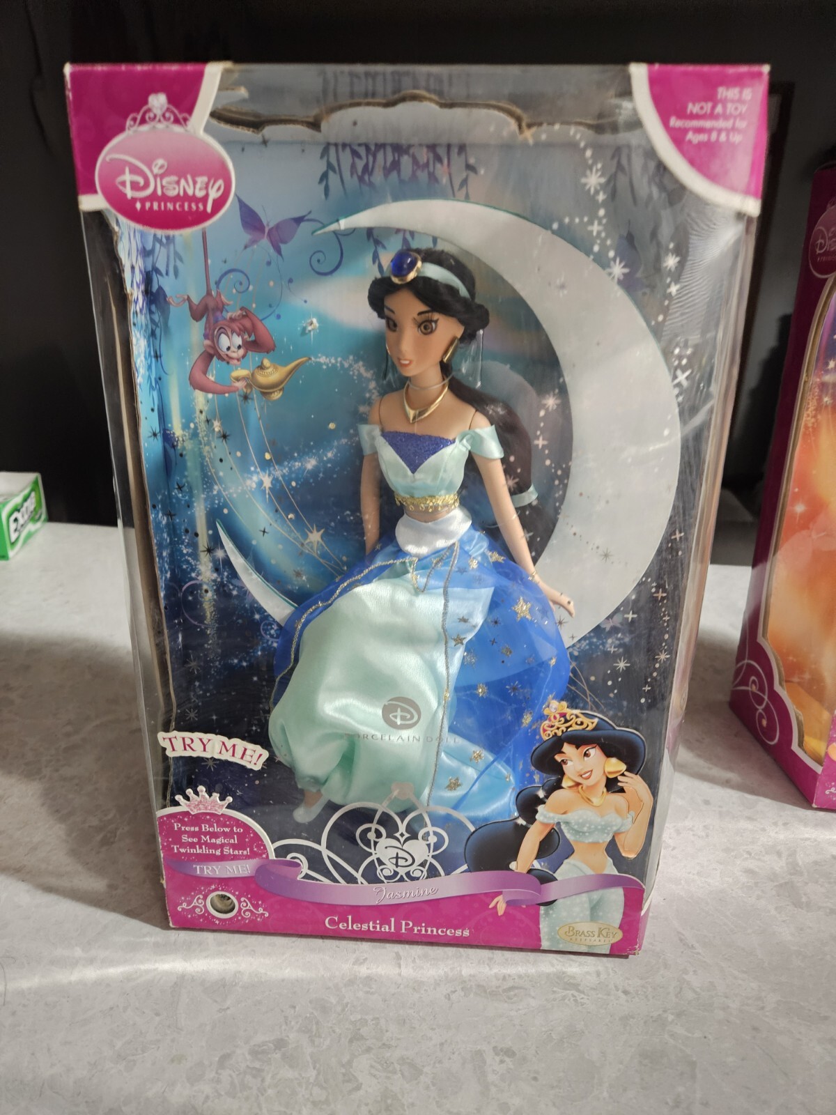 Disney Brass Key Brand NEW Jasmine Celestial Princess Porcelain Doll Worn Box