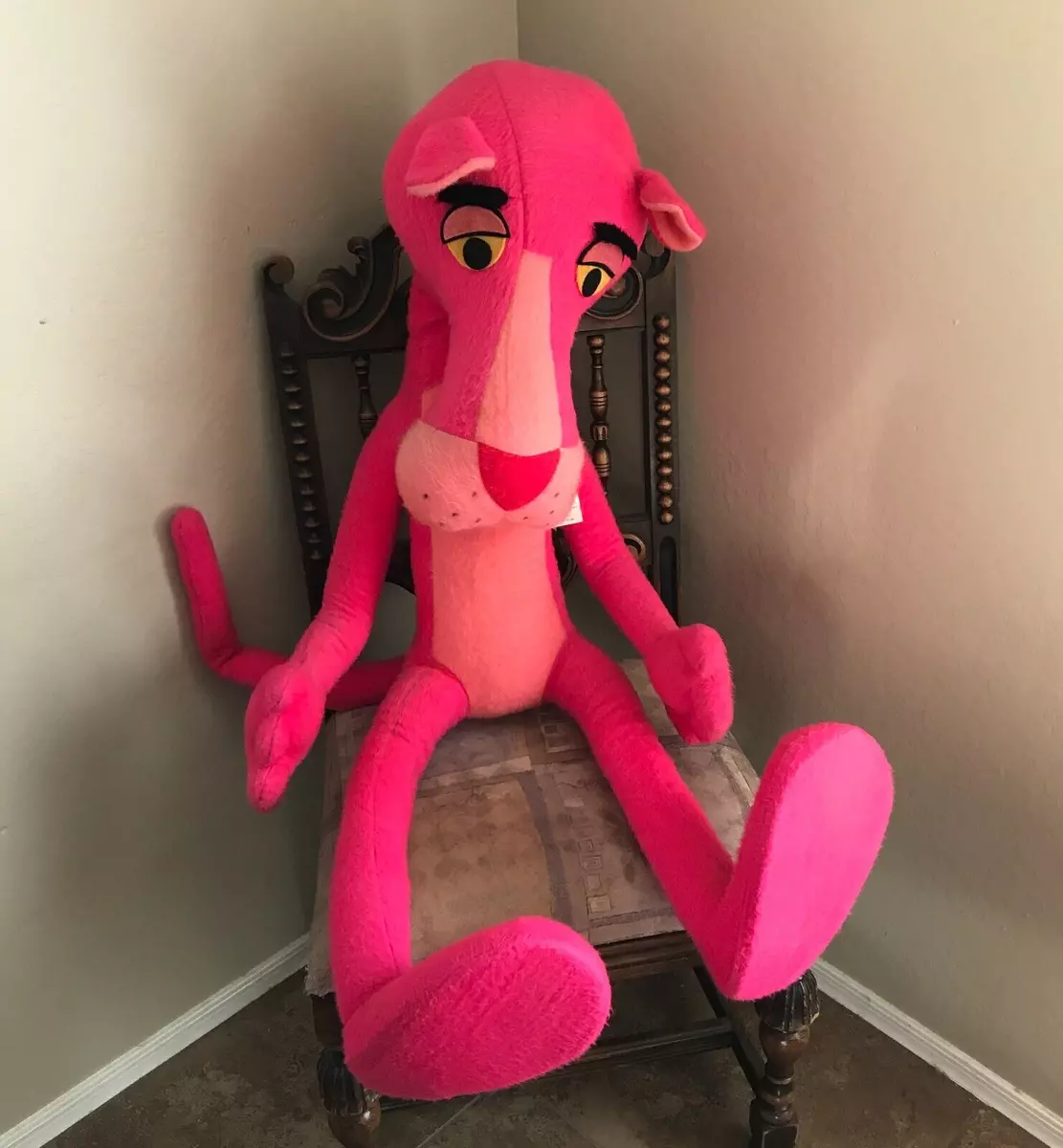 Pink panther stuffed animal large 2025