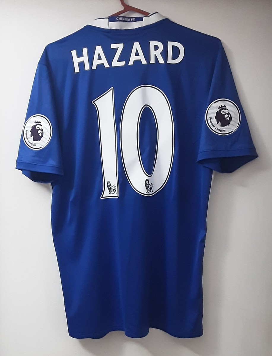 Chelsea FC 16/17 Home Shirt HAZARD #10 UK M | eBay