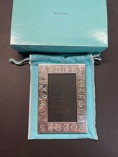 TIFFANY and CO. SILVER 3.8oz/106g BABY ALPHABETIC AND TEDDY BEAR PICTURE FRAME