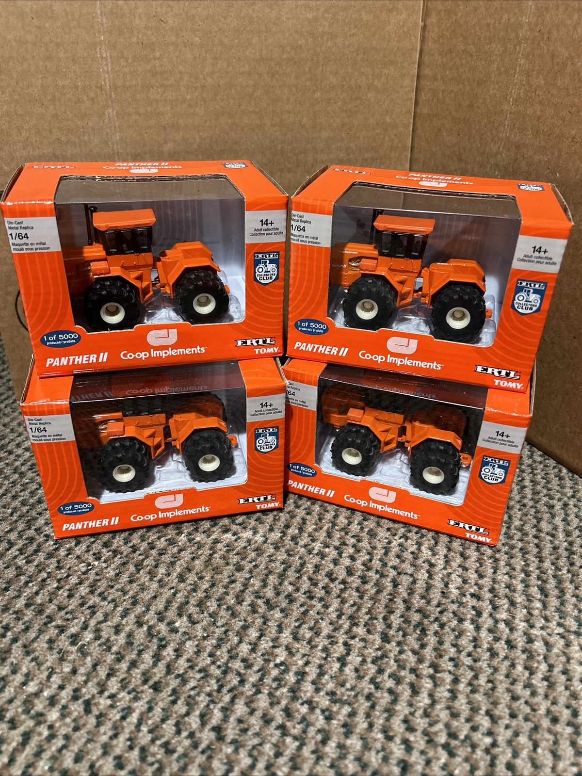 Set Of 4 Ertl 1 64 Co op Implements Panther 2 Tractor 1 Of 5000 set-of-4-ertl-1-64-co-op-implements-panther-2-tractor-1-of-5000