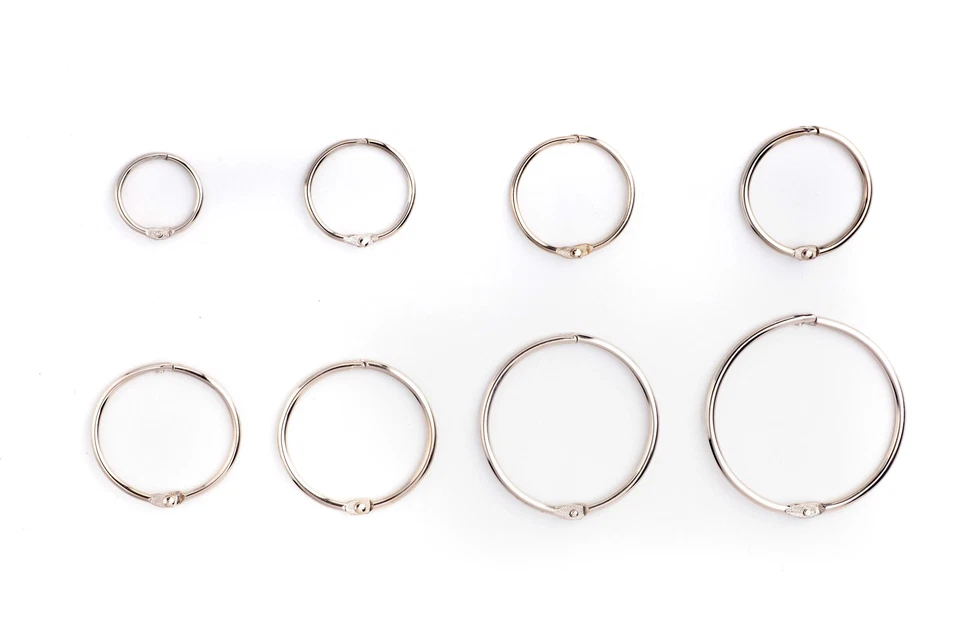 Loseblatt Buch Öffnung O Ring Locking Schlüsselanhänger - Bild 3 von 4