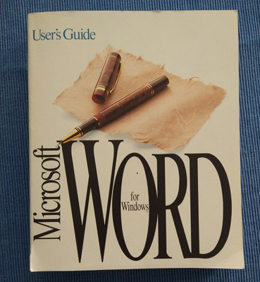VINTAGE MICROSOFT WORD FÜR WINDOWS BENUTZERHANDBUCH VERSION 2.0