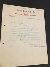 1907 Racine Sattley Co Letter Minneapolis Wagon Tractor Farming Letterhead