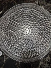 VINTAGE CLEAR GLASS BUBBLE PLATE Platter SERVING DISH 11.5"