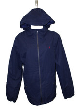 Polo Ralph Lauren Jacket Youth XL 18-20 Dark Blue Double Zip Nylon Player Wmns