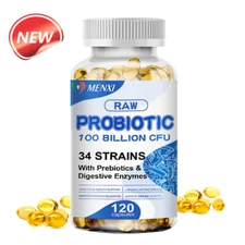 Prebiotic&Probiotics Gas,Digestive Enzymes Constipation&Bloating Relief