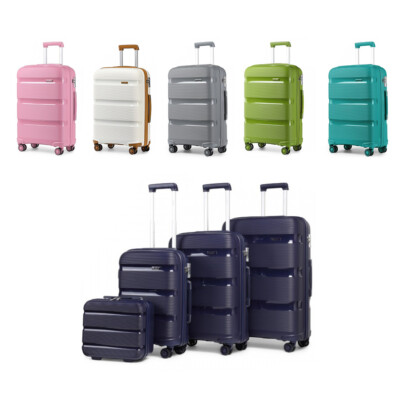 S-M-L-XL Reisekoffer Hartschalen kofferset PP Trolley-Koffer mit TSA-Schloss