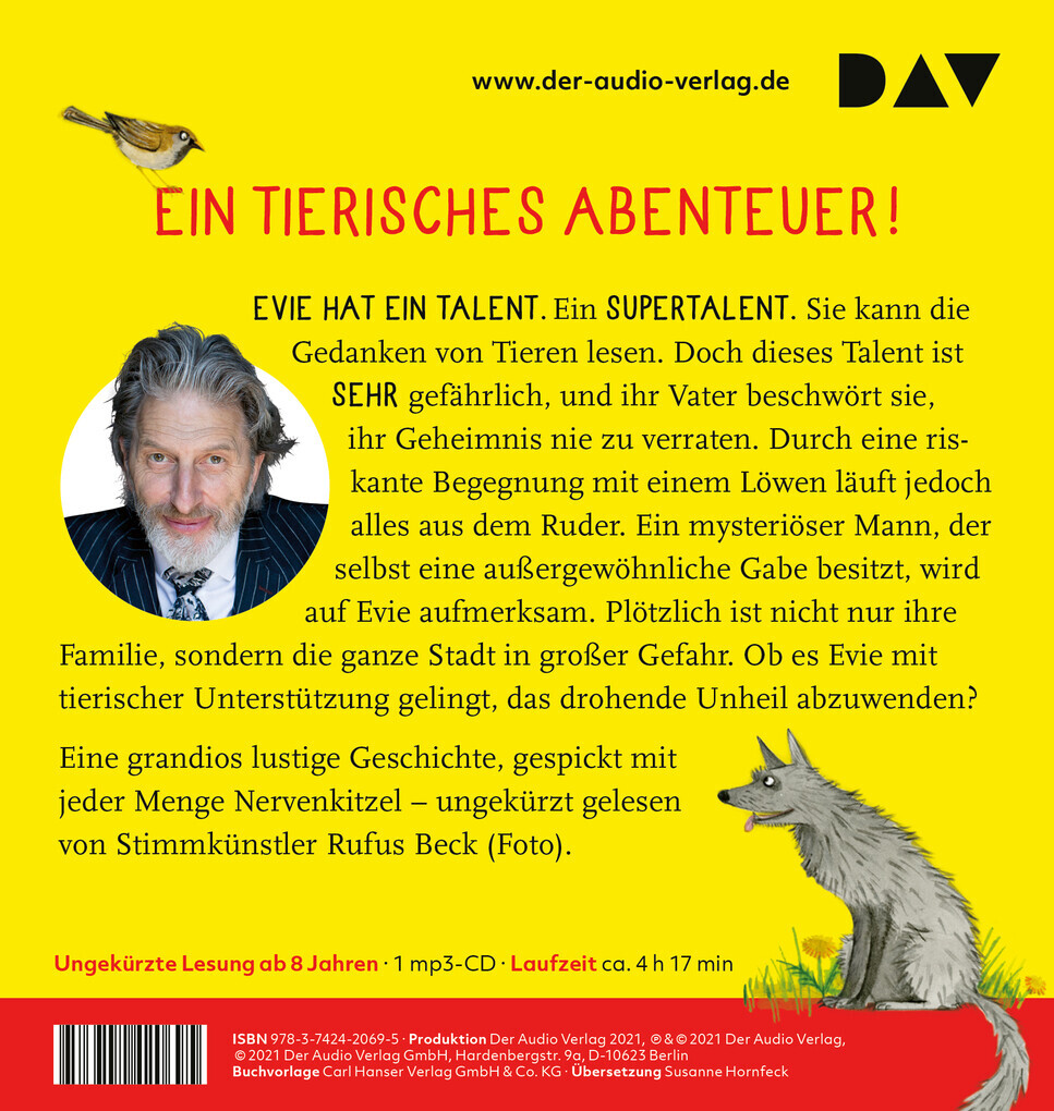 Thumbnail - Evie Und Die Macht Der Tiere | Matt Haig | 2021 | Deutsch