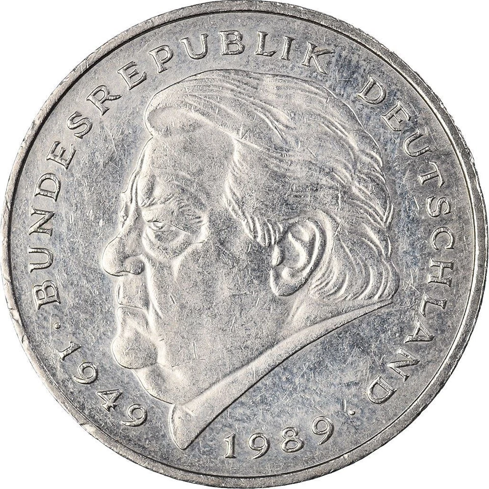West German 2 Deutsche Mark Coin | Ludwig Erhard | KM170 | 1988 - 2001 - Image 4 of 4