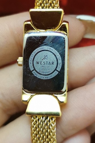 Vintage Westar S. Sapphire 2232GPN Ladies Luxury Wrist Watch Quartz Swiss - Picture 4 of 7