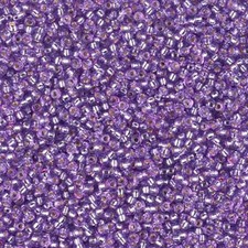 Miyuki Round Rocaille Seed Beads Size 15/0 8.2GM Duracoat SL Lavender 15-4278