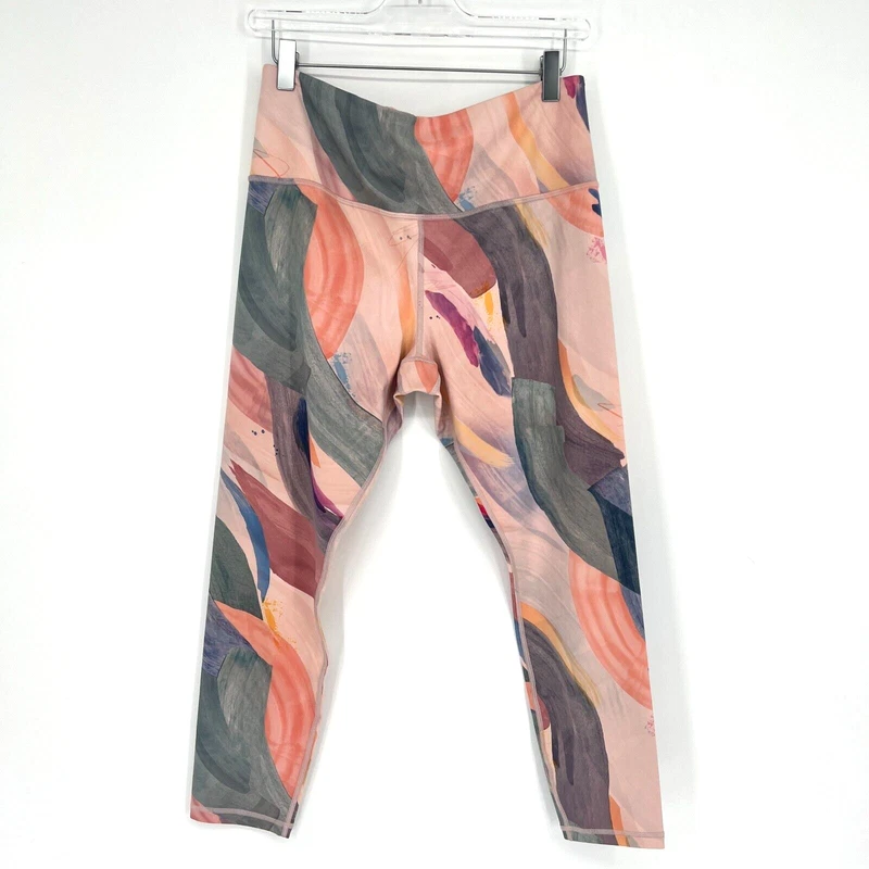 athleta elation length watercolor colorful leggings