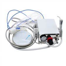 Portable Dental Handpiece Turbine Unit 4 Holes +3 way Syringe For Air Compressor