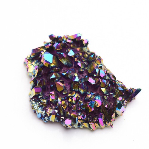 10-200g Natural Mineral Titanium Decorated Colorful Quartz Crystal Clusters - Picture 10 of 11