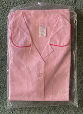 Vintage JC Penney Pastel Pink Pajama Set Poly/Cotton Blend Size 12/34 NOS