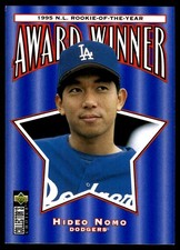 Hideo Nomo 1996 Collector's Choice #705 Dodgers MLB READ FREE SHIP AutographDen