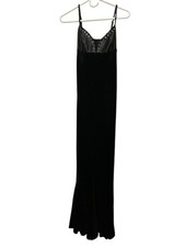NWT Fashion Nova Heather Black Velvet Maxi Dress Size S