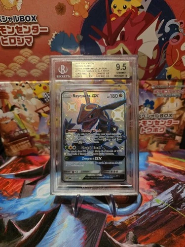 Pokémon Hidden Fates Ultra Premium Rayquaza GX 177A/168 Full Art Holo BGS 9.5