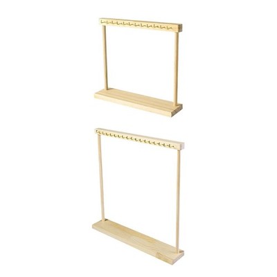 Espositore per collane con ganci in legno per tavolo da toeletta e ...